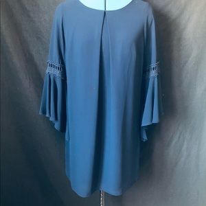 Navy Blue Boho Tunic Dress